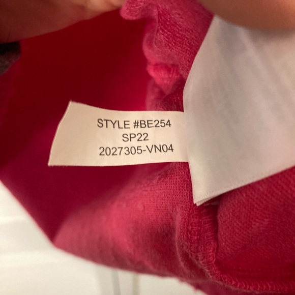 J. Crew Hot Pink Clip Dot Blouse Size Extra Large - Picture 10 of 10